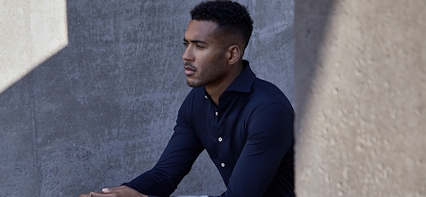 Profuomo The Knitted Shirt - Profuomo jersey overhemden