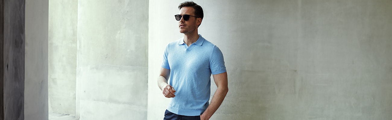 polo heren met boord