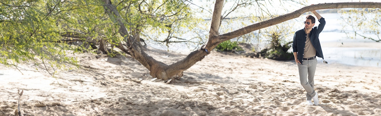Grijze pantalons voor heren