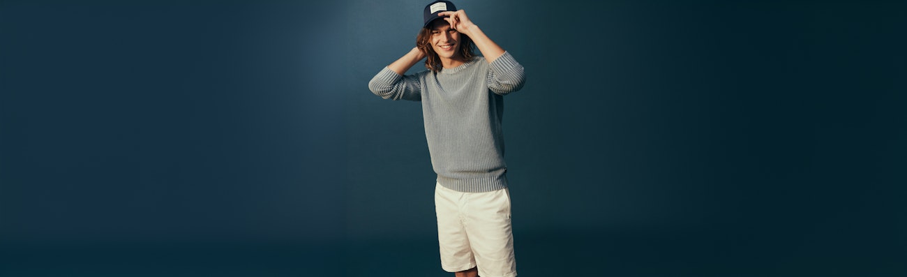 Witte heren korte broek