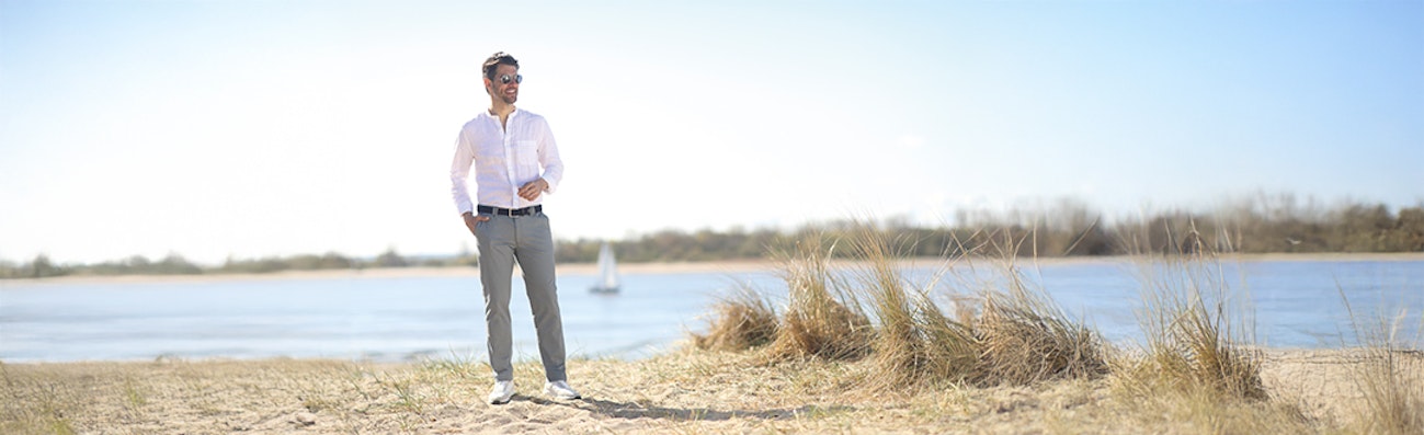 Heren grijze broeken