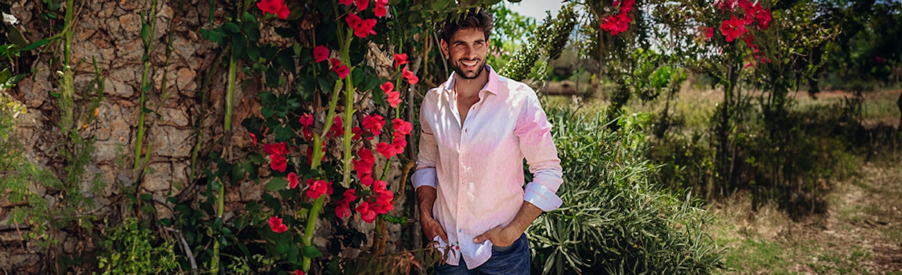 Roze overhemden heren